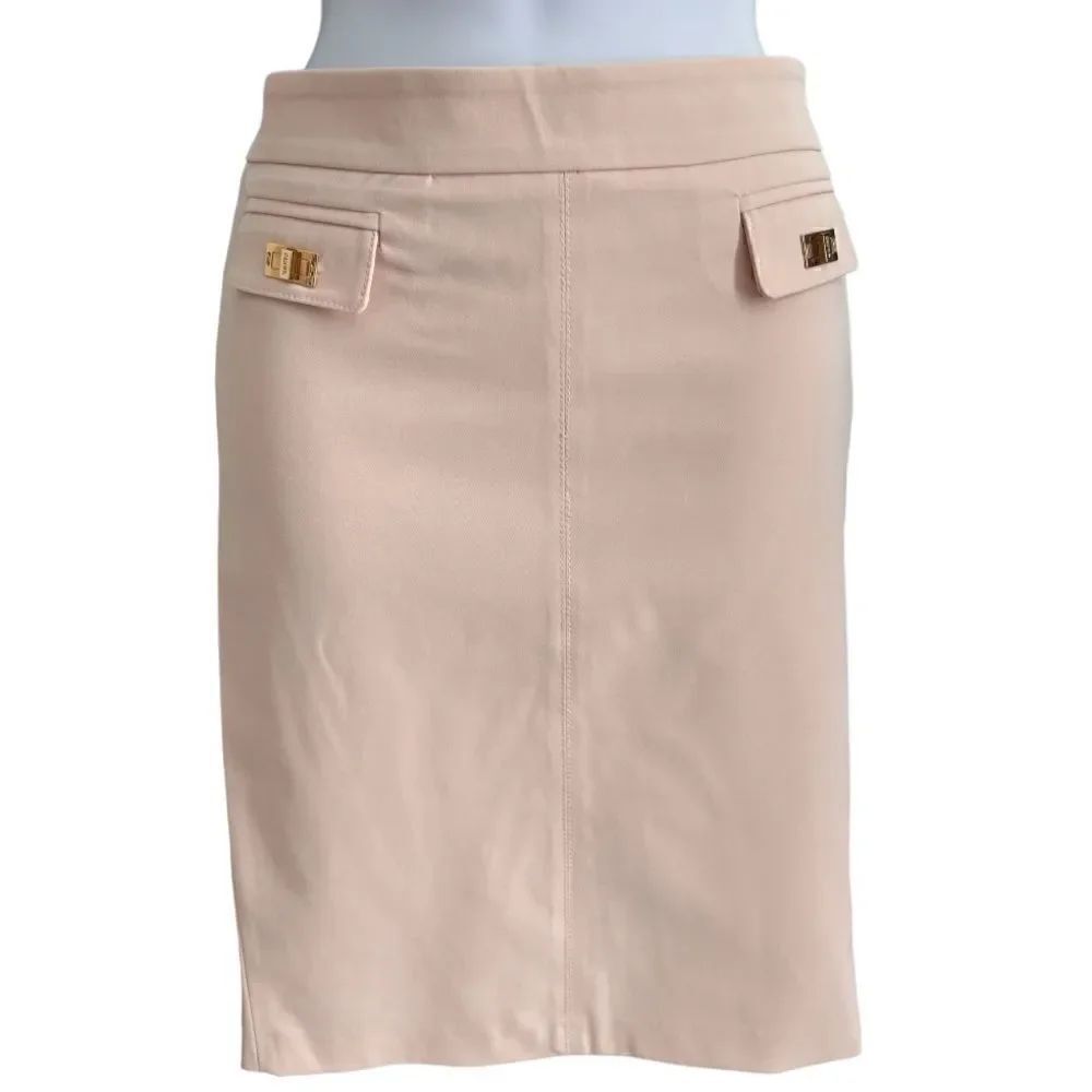 ELISABETTA FRANCHI for CELYN b. Mini Skirt Pink Beige Size L USA. 44 IT.